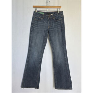J Crew Bootcut Medium Wash Jeans Size 27S 5 Pockets Stretch Cotton Inseam 30"